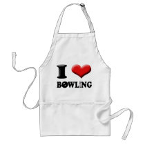 I Heart Bowling Apron