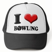 I Heart Bowling Hat