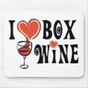 I Heart Box Wine1 mousepads by WIneObsessions I Heart Box Wine1 mousepads