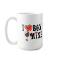 I Heart Box Wine4 mugs by WIneObsessions I Heart Box Wine4 mugs