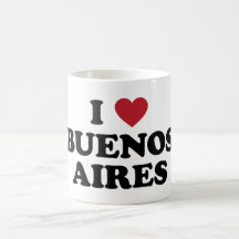 I Heart Buenos Aires Argentina Mugs