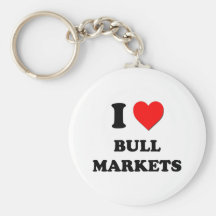 I Heart Bull Markets Key Chains