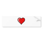 I Heart bumper stickers