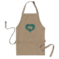 I Heart Bunnies Apron by SaraMonster I Heart Bunnies Apron
