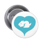 I Heart Bunnies Pin buttons