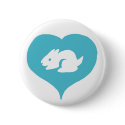 I Heart Bunnies Pin buttons by SaraMonster I Heart Bunnies Pin buttons
