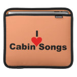 I Heart Cabin Songs (Bluegrass) Ipad Sleeves