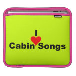 I Heart Cabin Songs (Bluegrass) Ipad Sleeves