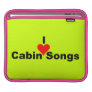 I Heart Cabin Songs (Bluegrass) Ipad Sleeves