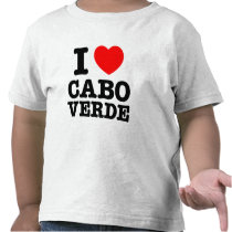 I Heart Cabo Verde T Shirt