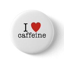 I Heart Caffeine buttons