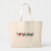 I (heart) Cairn Terriers Canvas Bags