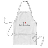 I Heart Cake Decorating apron