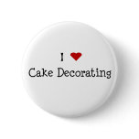 I Heart Cake Decorating Button