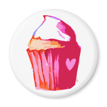 i heart cake Magnet