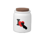 I Heart California Candy Jar
