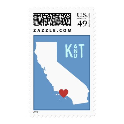 I Heart California - Customizable City Stamp