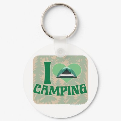 I Heart Camping Keychain by Anotherfort