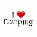 I Heart Camping t-shirts