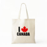 I Heart Canada Canvas Bags