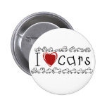 I Heart Cars Tshirts and Gifts Buttons