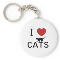 i heart cats keychains