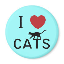 i heart cats magnets by mike3488 i heart cats magnets