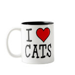 I Heart Cats Coffee Mug
