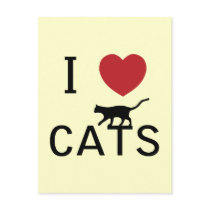 i heart cats postcards by mike3488 i heart cats postcards