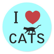 i heart cats stickers by mike3488 i heart cats stickers