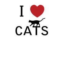 i heart cats t-shirts