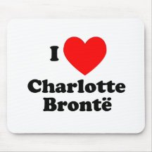 I Heart Charlotte Bronte Mouse Pad
