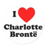 I Heart Charlotte Bronte Stickers