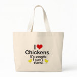 I (Heart) Chickens Bag