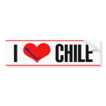 I heart Chile sticker. bumper stickers