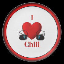 I Heart Chili Dinner Plate plates