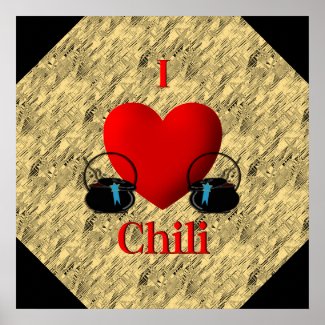 I Heart Chili Poster