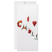 I Heart Chili Rack Card Design
