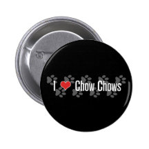 I (heart) Chow Chows Pinback Button