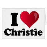 I Heart Chris Christie Greeting Card