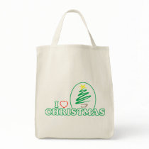 I Heart Christmas (Scribble X-mas Tree) bags by LushLaundry I Heart Christmas (Scribble X-mas Tree) bags
