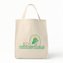 I Heart Christmas (Scribble X-mas Tree) bags by LushLaundry I Heart Christmas (Scribble X-mas Tree) bags