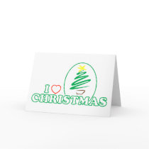 I Heart Christmas (Scribble X-mas Tree) cards by LushLaundry I Heart Christmas (Scribble X-mas Tree) cards