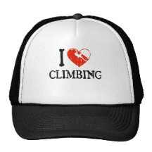 I Heart Climbing - Guy 1 Mesh Hats