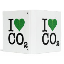 I Heart CO2 3 Ring Binders