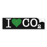 I Heart CO2 bumper stickers
