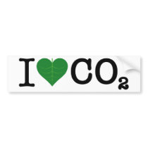 I Heart CO2 Bumper Sticker