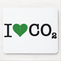 I Heart CO2 Mousepads