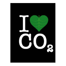 I Heart CO2 Post Card