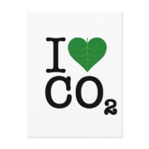 I Heart CO2 Postcard